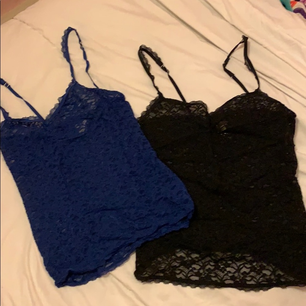 Aerie Lingerie. Sexy Gimme more Lace tank tops.